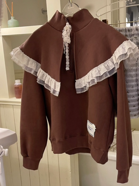 BOUTIQUE-L東大門㊣代購女裝新品職業時尚25秋冬人氣熱賣衛衣BOUTIQUE-L衛衣圖色1