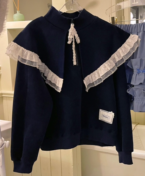 BOUTIQUE-L東大門㊣代購女裝新品職業時尚25秋冬人氣熱賣衛衣BOUTIQUE-L衛衣圖色2