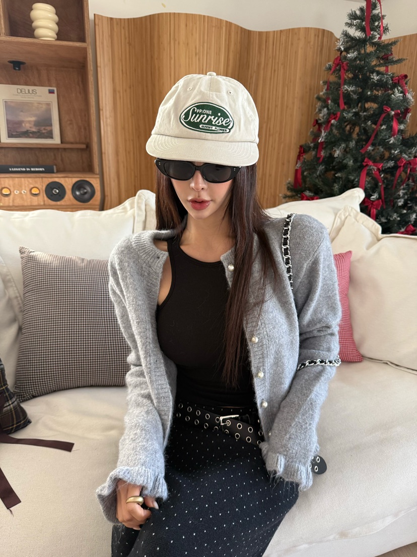 DENVER韓國直郵㊣女裝新款時尚職業人氣休閑熱賣針織衫安哥拉DENVER針織衫