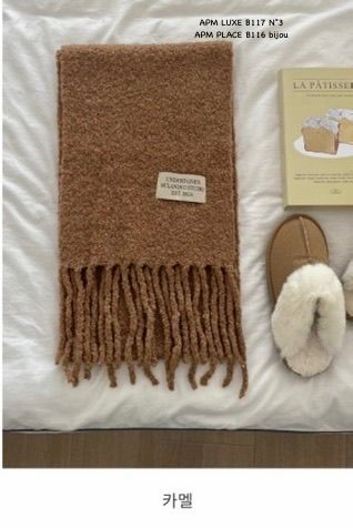 N3韓國代購㊣女裝新款時尚熱賣休閑人氣職業25秋冬圍巾披肩N3圍巾/披肩圖色3