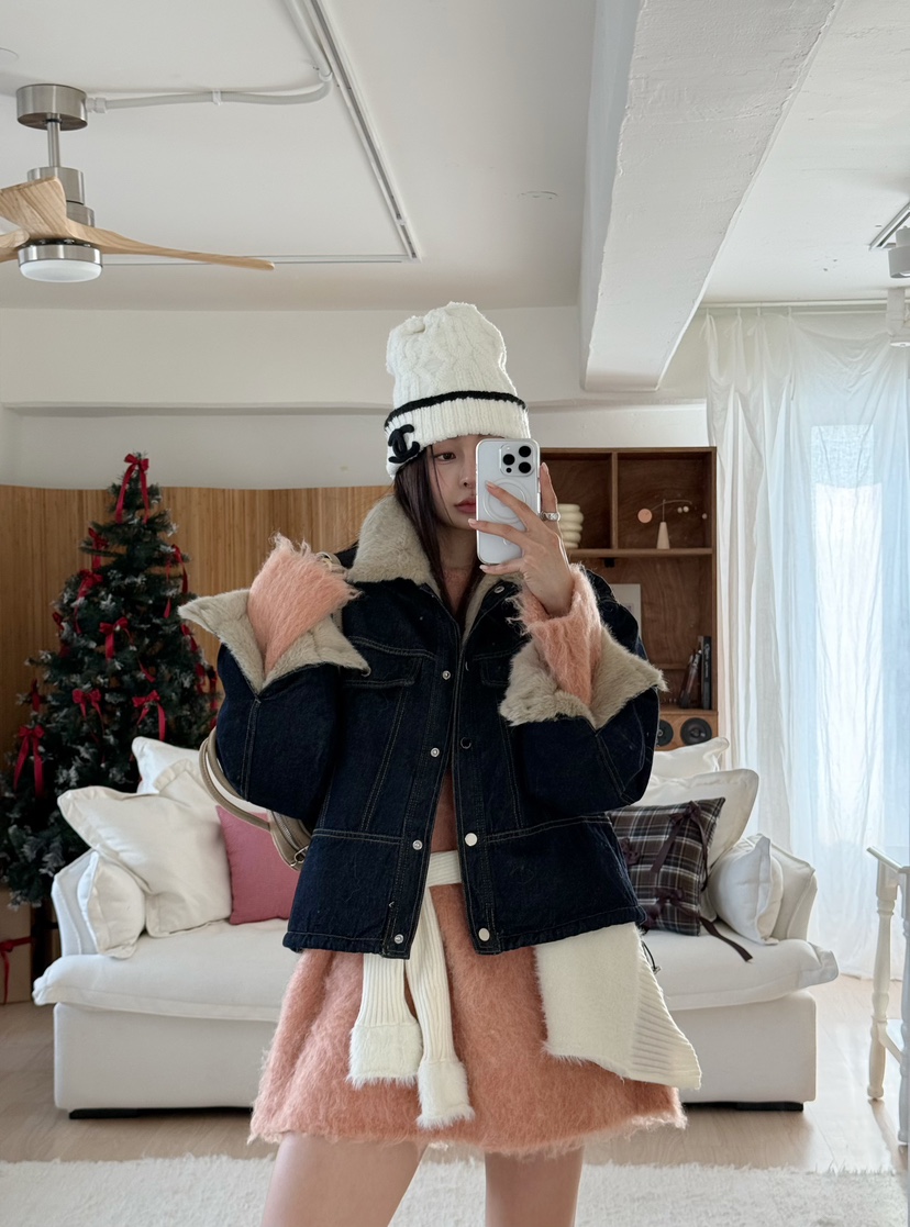 DENVER韓國直郵㊣女裝新品熱賣休閑25秋冬人氣時尚推薦夾克DENVER夾克