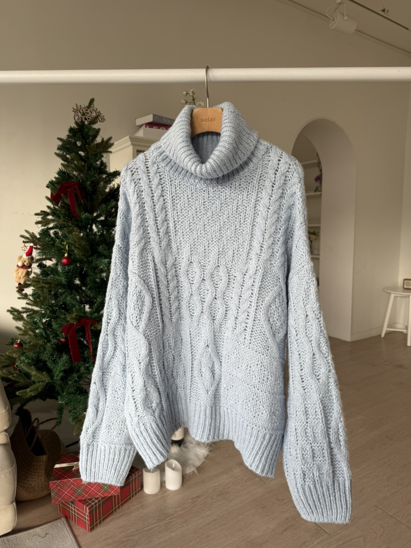 SOLAR韓國代購㊣女士新品職業時尚熱賣25秋冬人氣推薦針織衫SOLAR針織衫圖色2