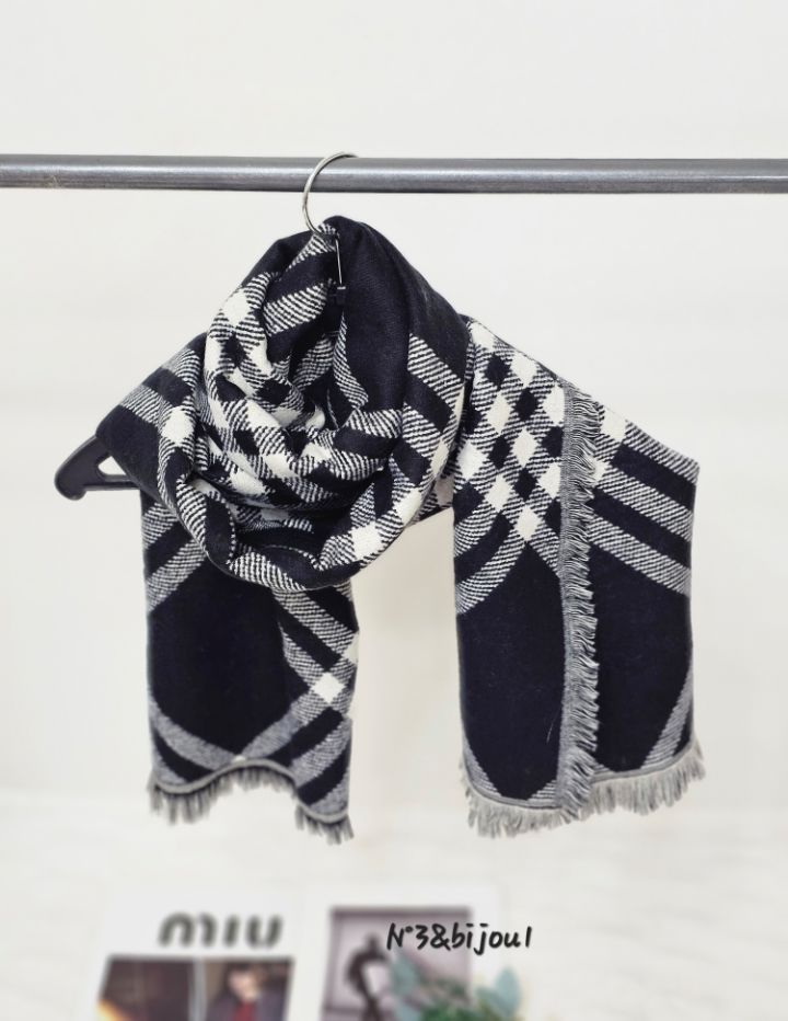 N3東大門㊣直郵女裝新品人氣25秋冬時尚推薦職業休閑圍巾披肩N3圍巾/披肩圖色1