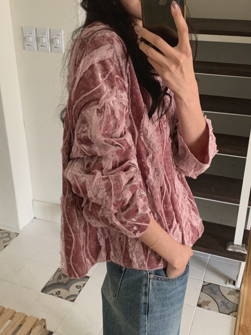 MOSMOS韓國直郵㊣女裝新款推薦25秋冬人氣時尚長袖T恤天鵝絨MOSMOS長袖T恤