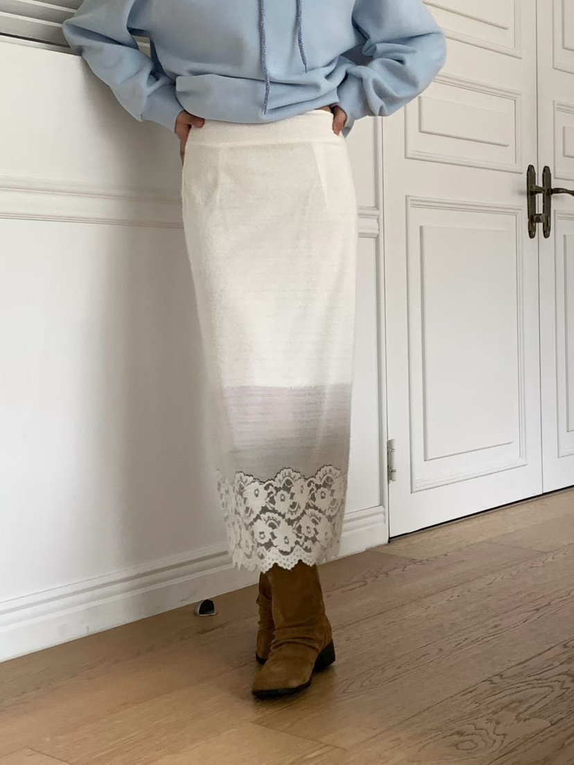 BINUS東大門㊣實拍女士新品推薦人氣熱賣25秋冬半身裙中短裙蕾絲BINUS半身裙/中短裙