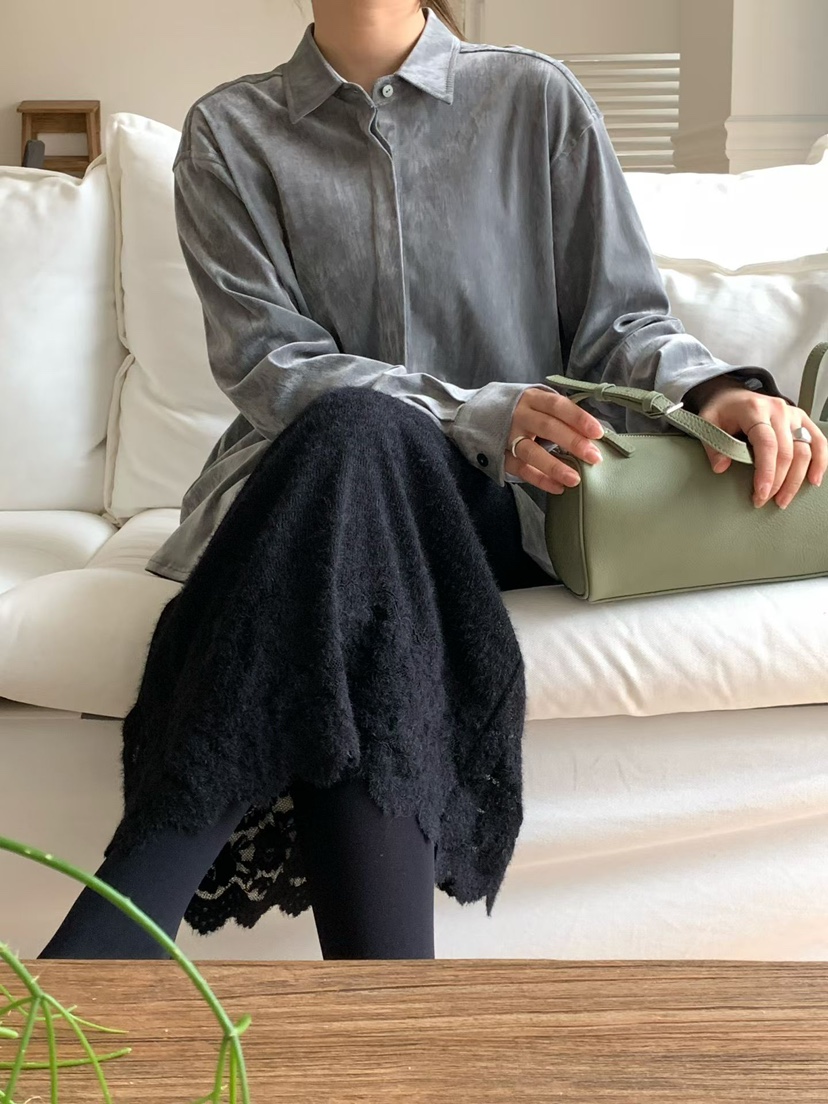 BINUS東大門㊣實拍女士新品推薦人氣熱賣25秋冬半身裙中短裙蕾絲BINUS半身裙/中短裙