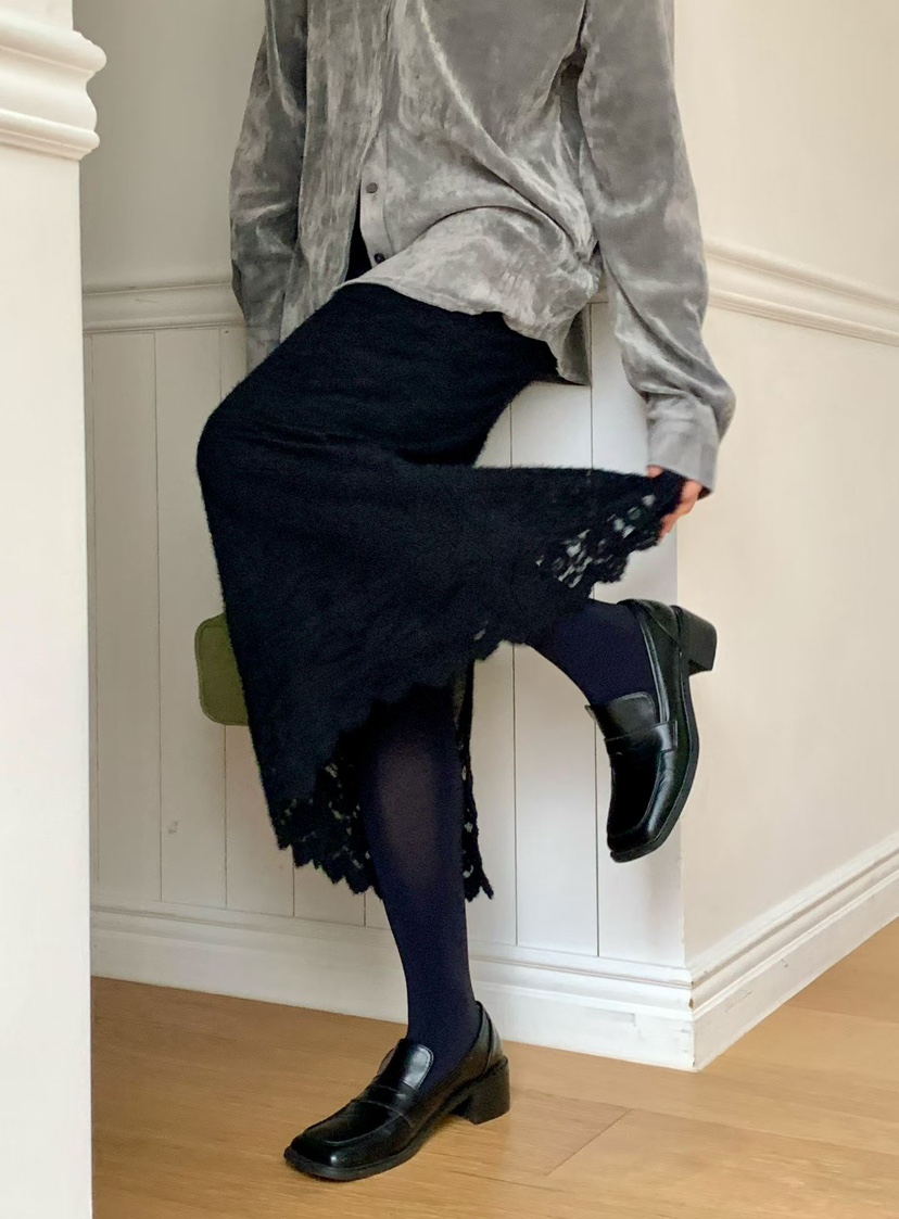 BINUS東大門㊣實拍女士新品推薦人氣熱賣25秋冬半身裙中短裙蕾絲BINUS半身裙/中短裙