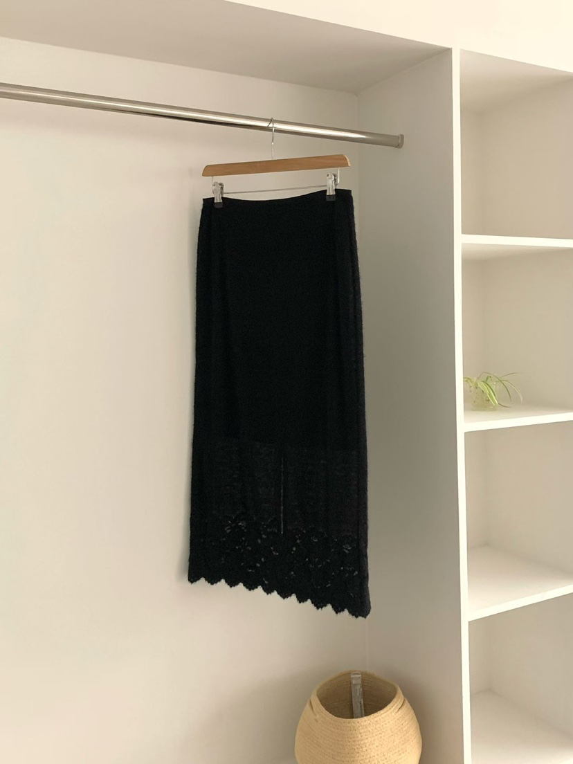 BINUS東大門㊣實拍女士新品推薦人氣熱賣25秋冬半身裙中短裙蕾絲BINUS半身裙/中短裙圖色2