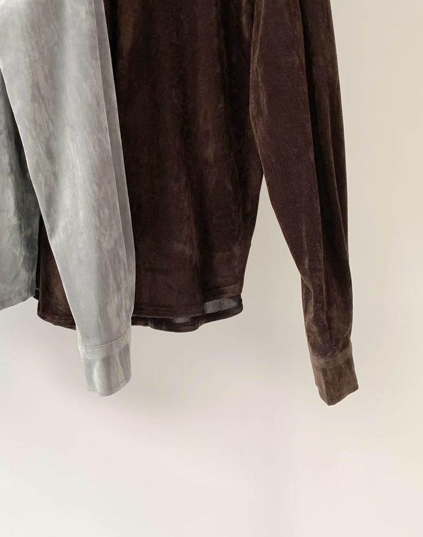 BINUS東大門㊣實拍女裝新品時尚職業人氣休閑襯衫蕾絲衫天鵝絨BINUS襯衫/蕾絲衫