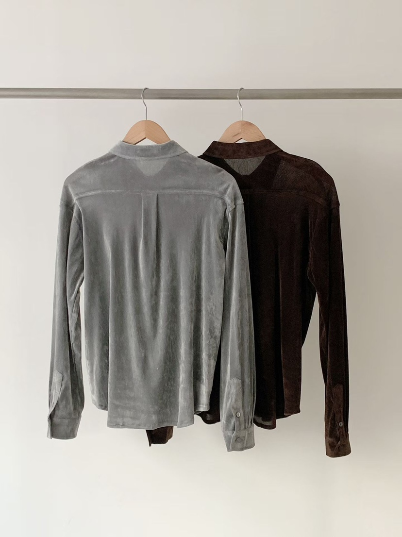 BINUS東大門㊣實拍女裝新品時尚職業人氣休閑襯衫蕾絲衫天鵝絨BINUS襯衫/蕾絲衫