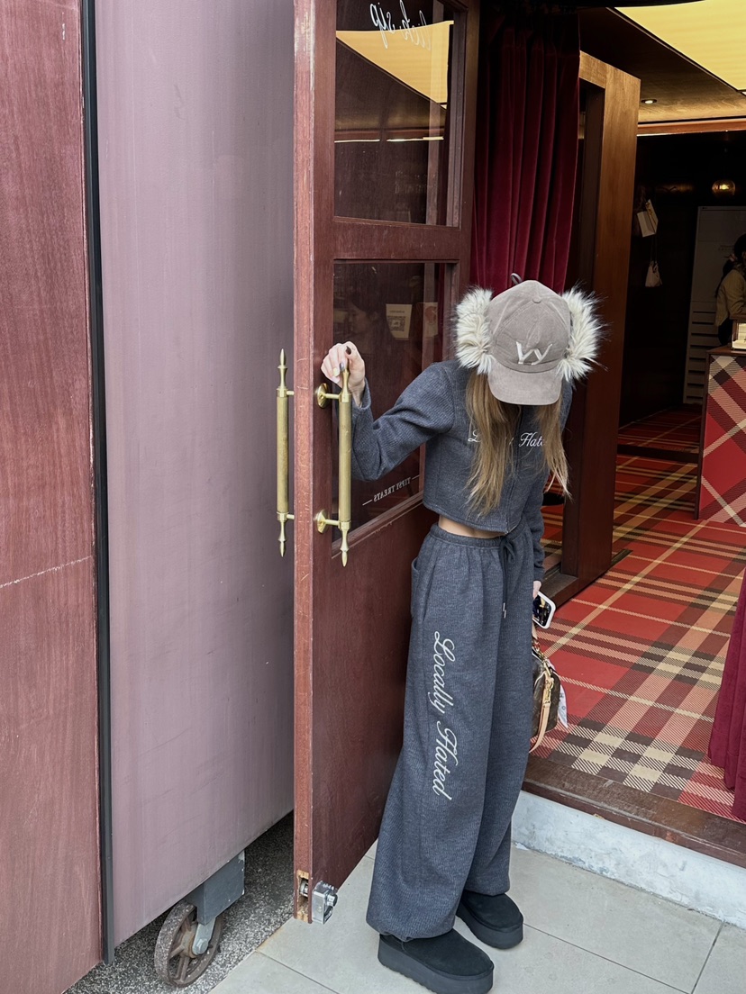 ZEROZERO東大門㊣實拍女士新品人氣25秋冬熱賣時尚休閑褲羊毛ZEROZERO休閑褲