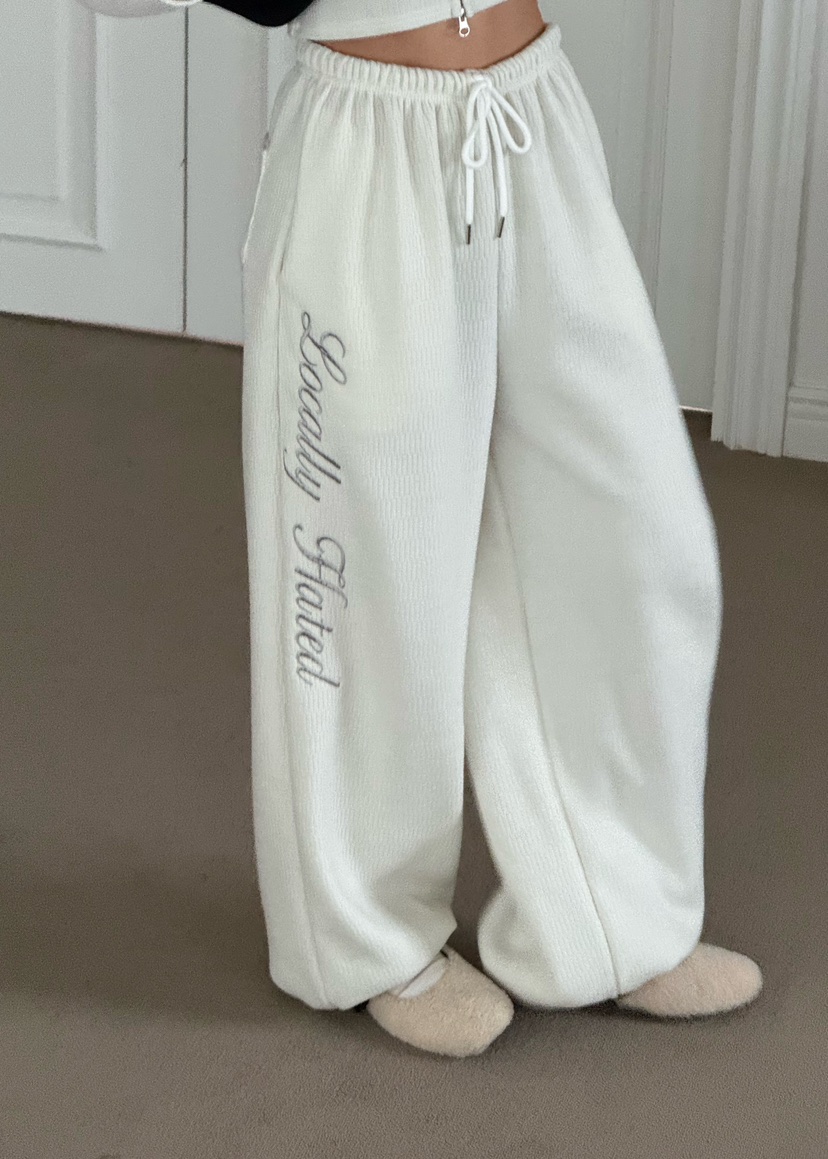 ZEROZERO東大門㊣實拍女士新品人氣25秋冬熱賣時尚休閑褲羊毛ZEROZERO休閑褲圖色1