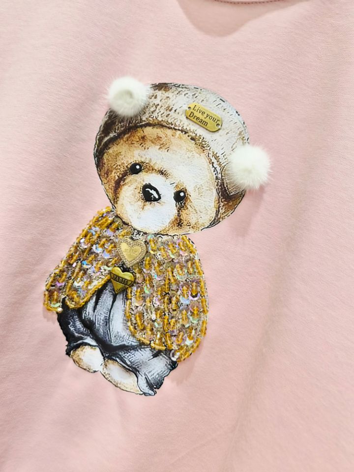 RICO東大門㊣實拍女裝新款25秋冬熱賣休閑職業時尚衛衣小熊bling bling/RICO衛衣