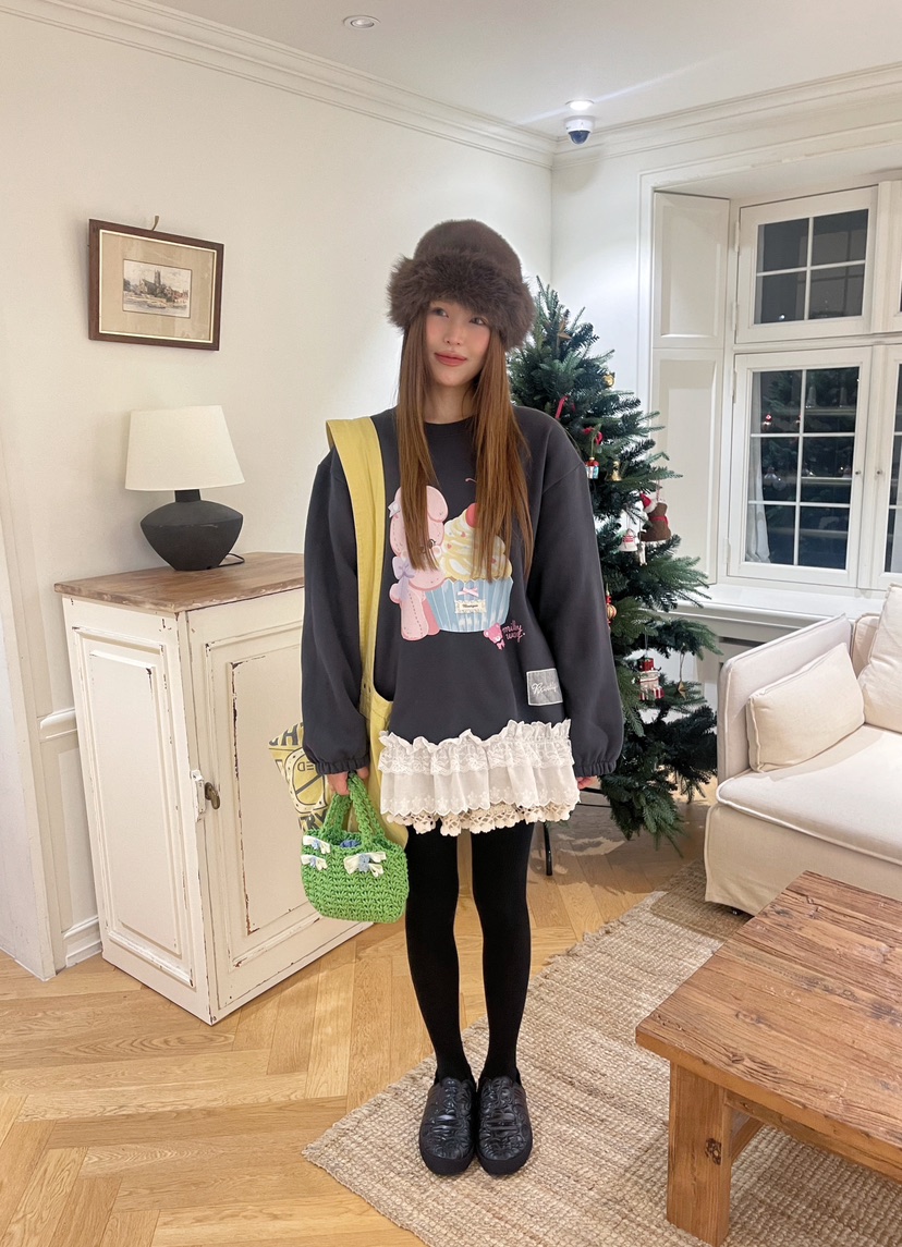 BOUTIQUE-L東大門㊣直郵女士新品時尚職業25秋冬真品休閑衛衣BOUTIQUE-L衛衣