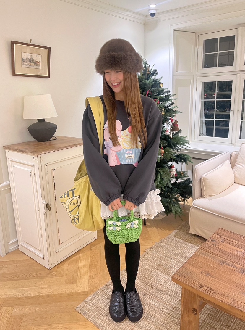 BOUTIQUE-L東大門㊣直郵女士新品時尚職業25秋冬真品休閑衛衣BOUTIQUE-L衛衣