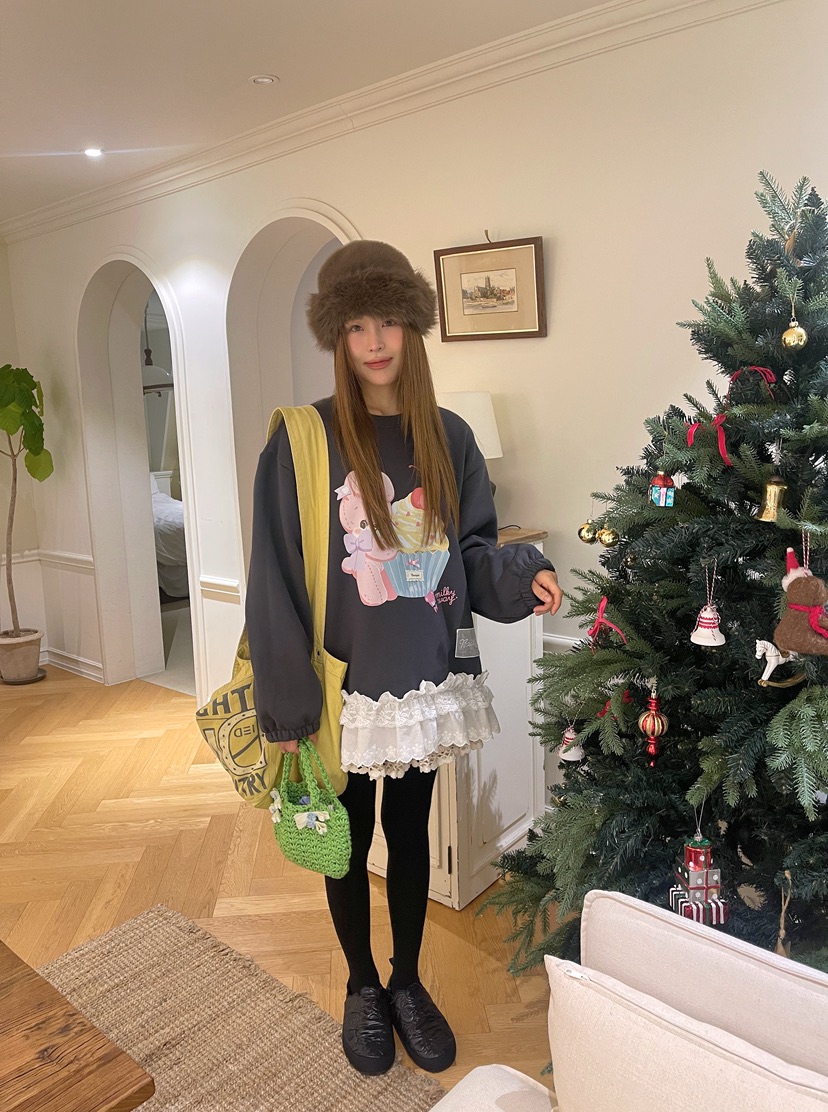 BOUTIQUE-L東大門㊣直郵女士新品時尚職業25秋冬真品休閑衛衣BOUTIQUE-L衛衣