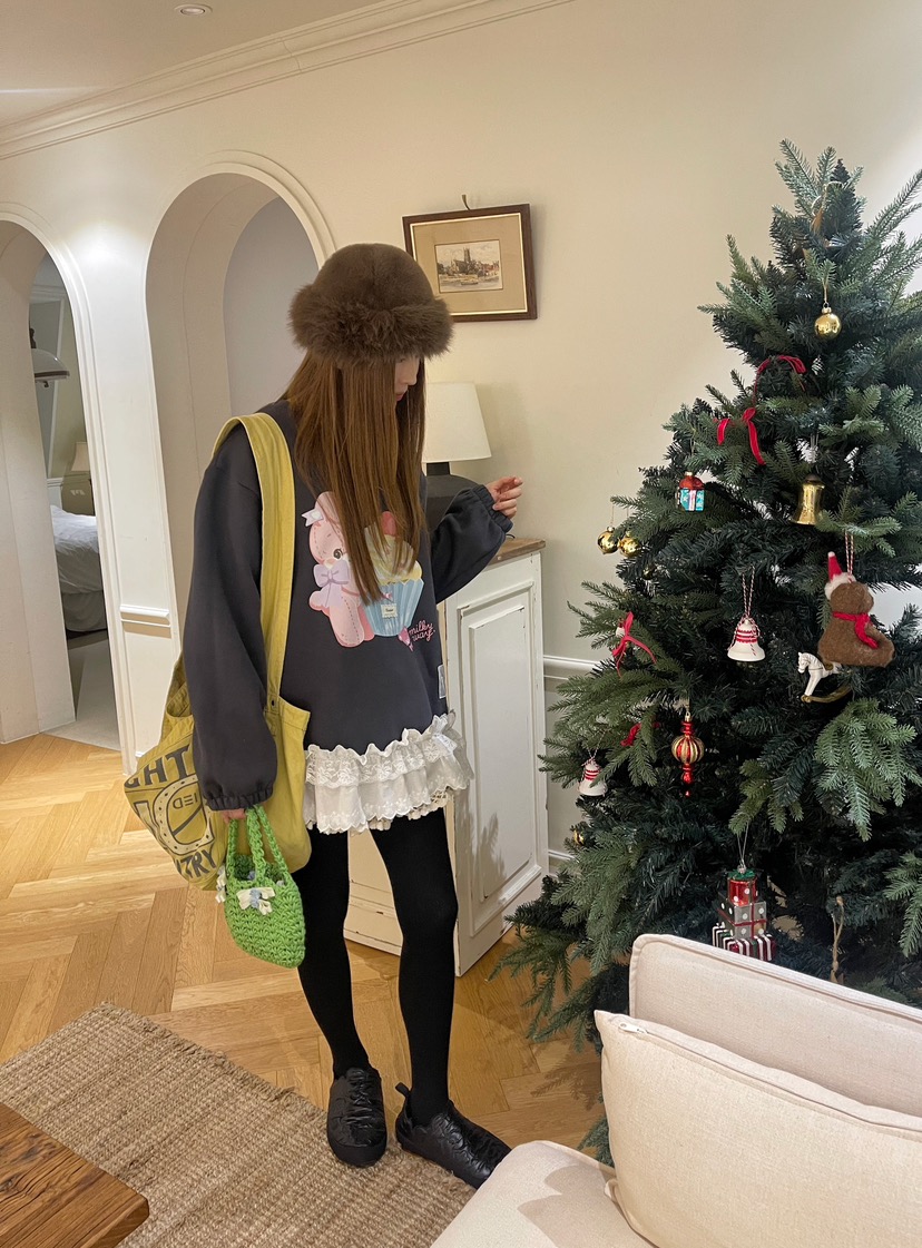 BOUTIQUE-L東大門㊣直郵女士新品時尚職業25秋冬真品休閑衛衣BOUTIQUE-L衛衣