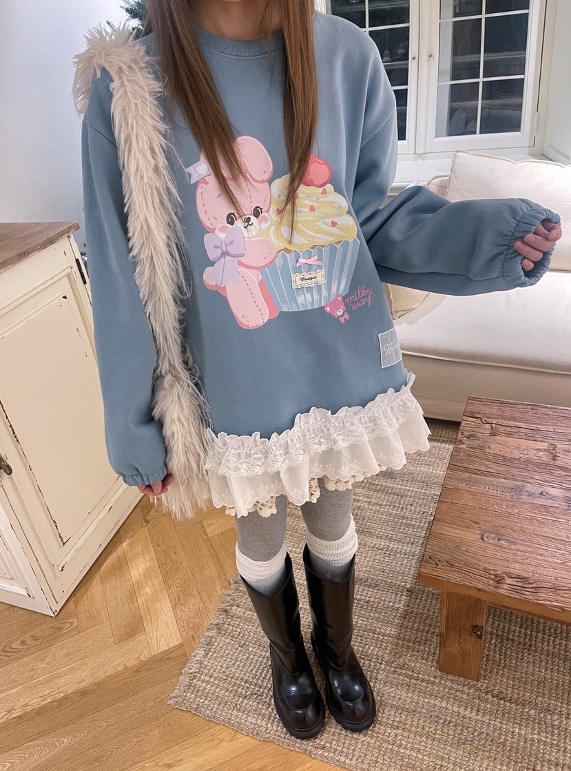 BOUTIQUE-L東大門㊣直郵女士新品時尚職業25秋冬真品休閑衛衣BOUTIQUE-L衛衣