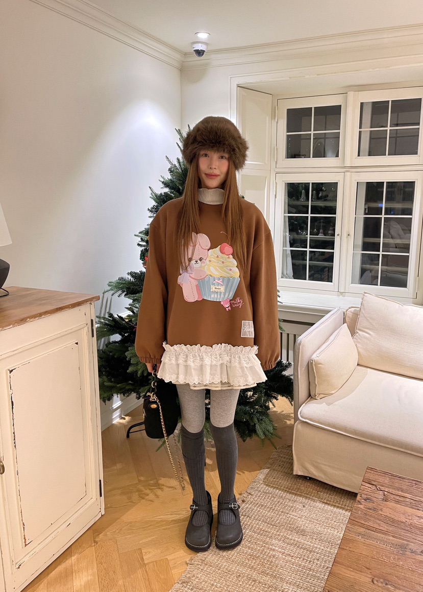 BOUTIQUE-L東大門㊣直郵女士新品時尚職業25秋冬真品休閑衛衣BOUTIQUE-L衛衣