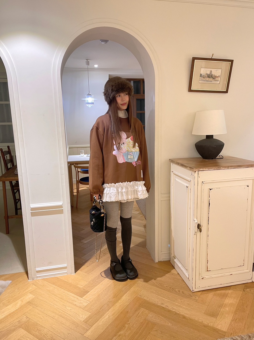 BOUTIQUE-L東大門㊣直郵女士新品時尚職業25秋冬真品休閑衛衣BOUTIQUE-L衛衣