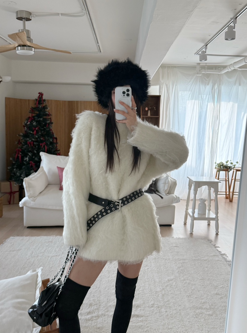 DENVER東大門㊣實拍女裝新品休閑真品推薦職業針織衫不含腰帶DENVER針織衫