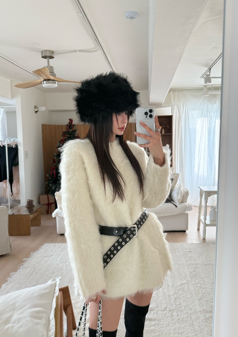 DENVER東大門㊣實拍女裝新品休閑真品推薦職業針織衫不含腰帶DENVER針織衫圖色2