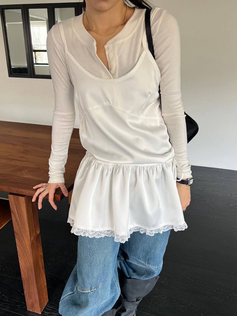 SOLAR東大門㊣代購女裝新款休閑職業人氣推薦真品連衣裙蕾絲SOLAR連衣裙