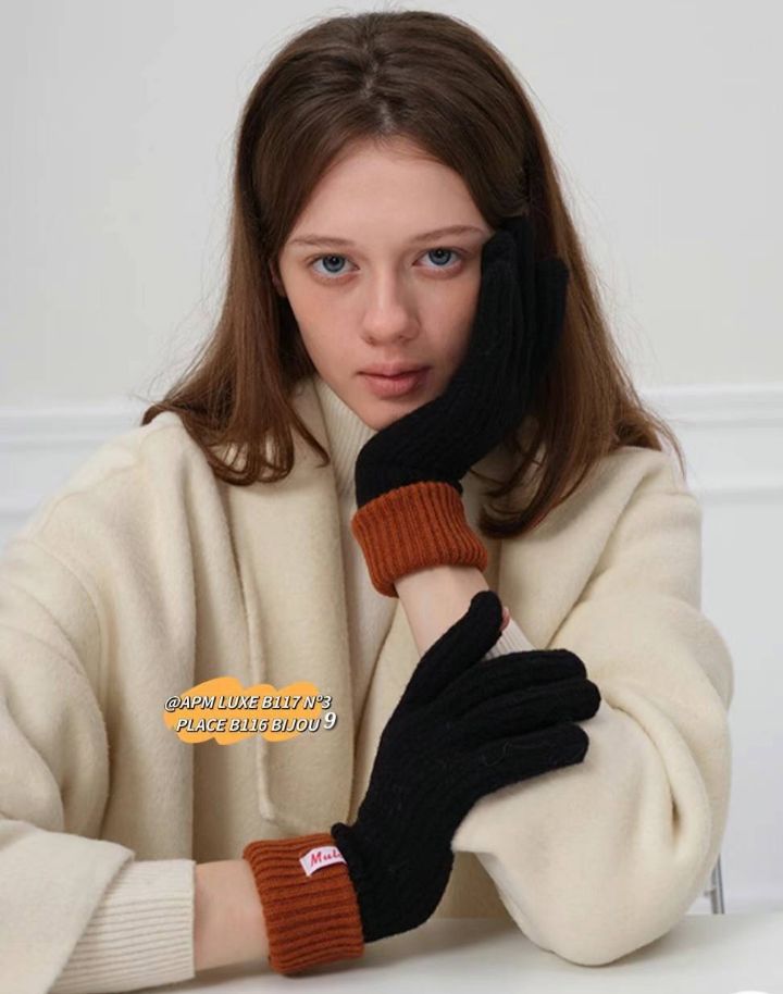 N3東大門㊣實拍女裝新款職業25秋冬時尚休閑熱賣真品手套羊毛N3手套