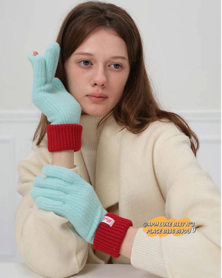 N3東大門㊣實拍女裝新款職業25秋冬時尚休閑熱賣真品手套羊毛N3手套