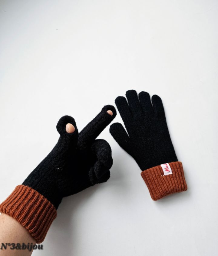 N3東大門㊣實拍女裝新款職業25秋冬時尚休閑熱賣真品手套羊毛N3手套