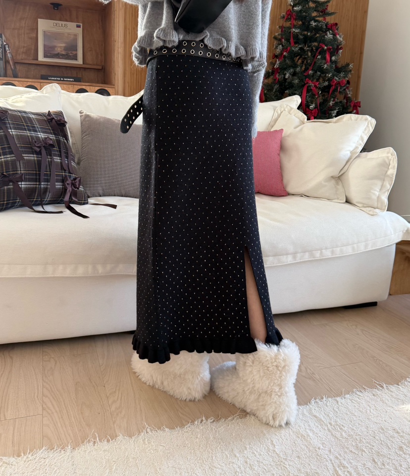 DENVER東大門㊣代購女裝新品真品25秋冬推薦職業長裙不含腰帶DENVER長裙