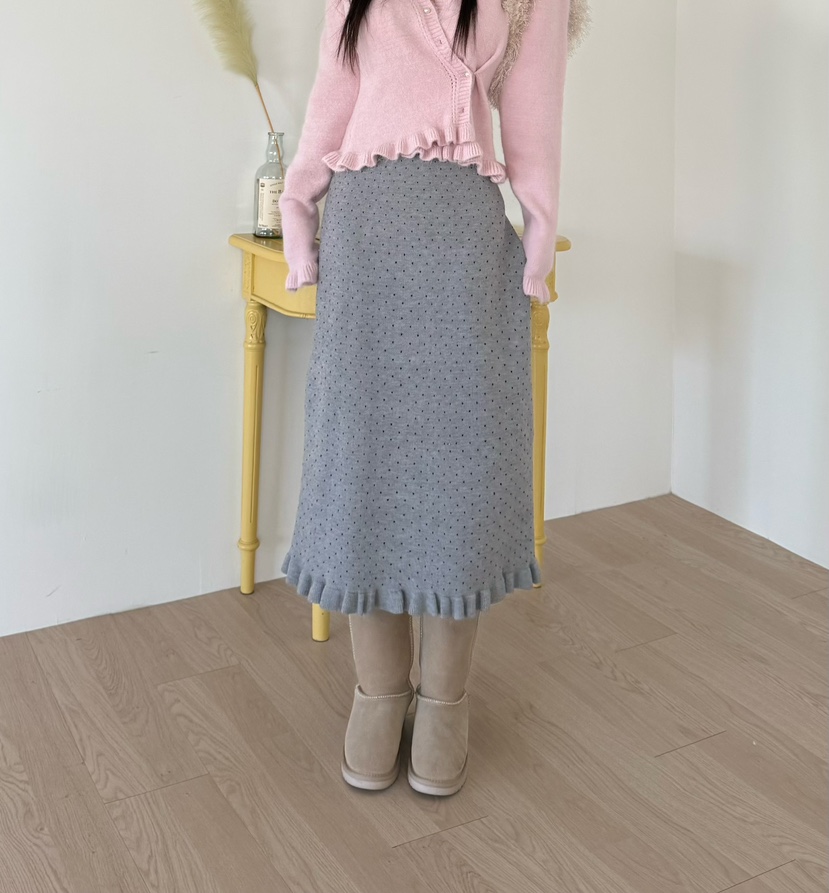 DENVER東大門㊣代購女裝新品真品25秋冬推薦職業長裙不含腰帶DENVER長裙圖色2