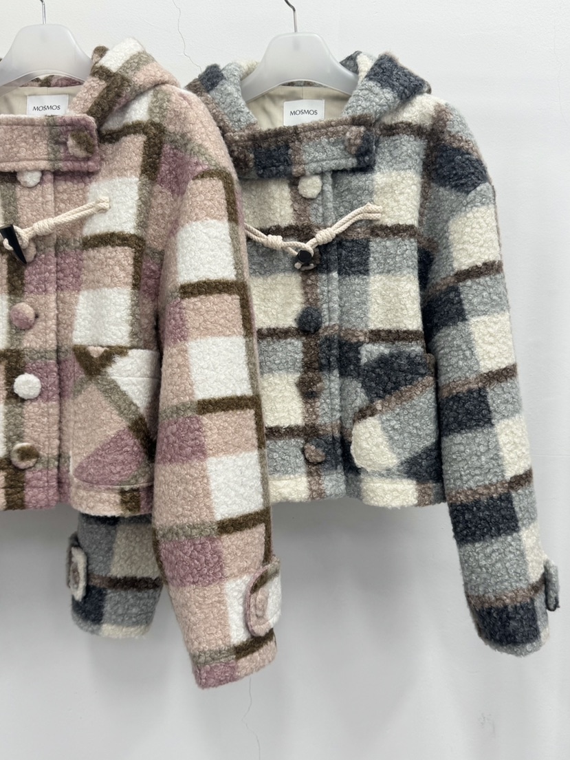 MOSMOS韓國代購㊣女士新款熱賣推薦25秋冬人氣時尚短款大衣MOSMOS短款大衣