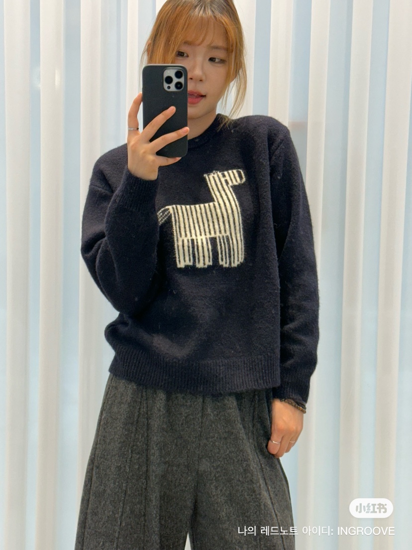 MILLIMETER東大門㊣代購女士新款25秋冬休閑人氣職業針織衫MILLIMETER/MGML針織衫