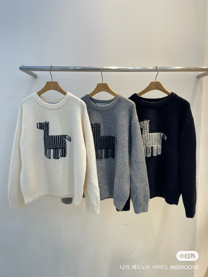 MILLIMETER東大門㊣代購女士新款25秋冬休閑人氣職業針織衫MILLIMETER/MGML針織衫