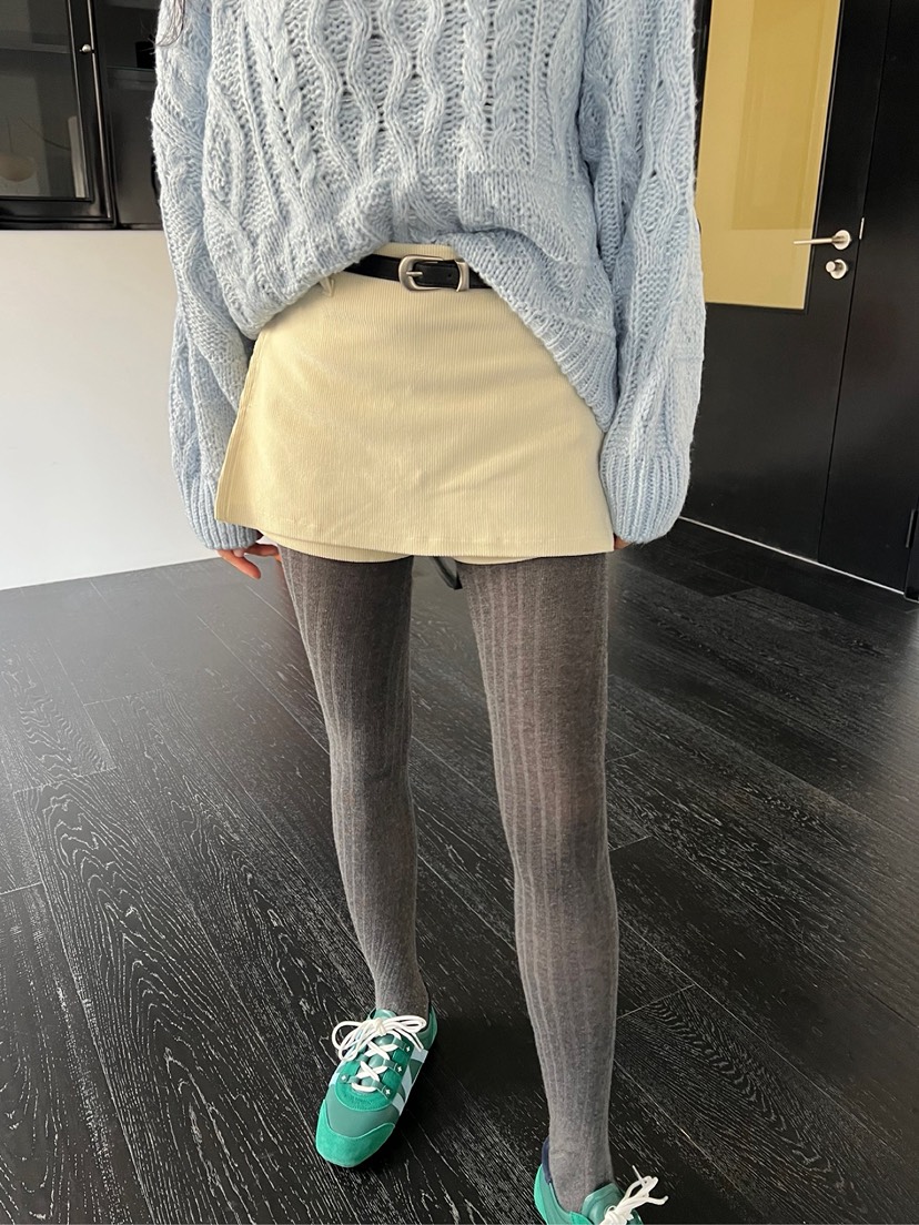 SOLAR韓國直郵㊣女士新品熱賣休閑時尚職業推薦25秋冬裙褲燈芯絨SOLAR裙褲