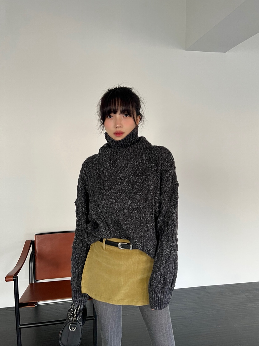 SOLAR韓國直郵㊣女士新品熱賣休閑時尚職業推薦25秋冬裙褲燈芯絨SOLAR裙褲