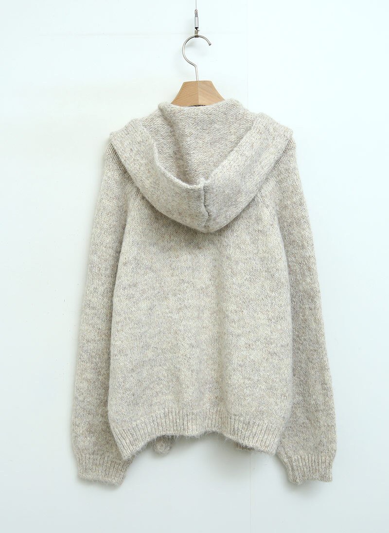 I BLLE東大門㊣直郵女士新款休閑人氣時尚職業針織衫披肩兜帽I BLLE針織衫