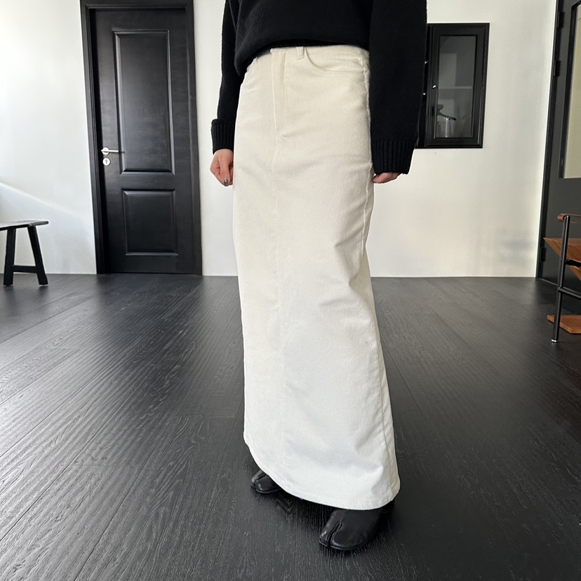 MOMENT韓國代購㊣女裝新品休閑職業人氣時尚真品熱賣25秋冬長裙MOMENT/RECOVER長裙