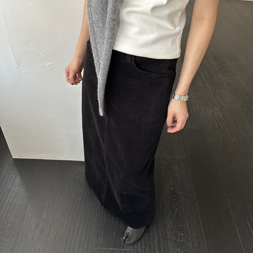 MOMENT韓國代購㊣女裝新品休閑職業人氣時尚真品熱賣25秋冬長裙MOMENT/RECOVER長裙