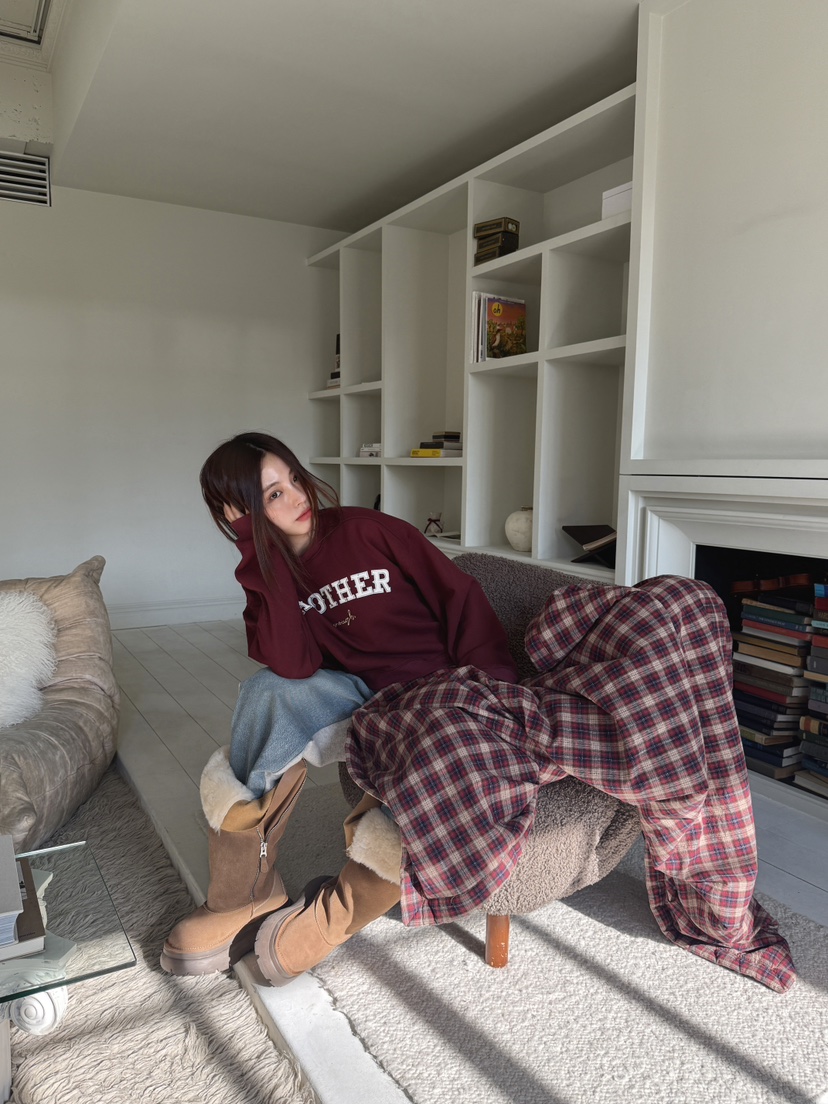 MOSMOS東大門㊣代購女裝新款25秋冬真品人氣休閑職業推薦衛衣MOSMOS衛衣