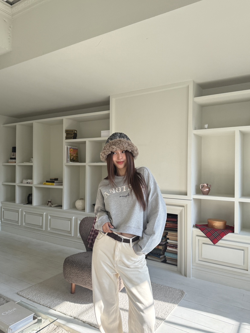 MOSMOS東大門㊣代購女裝新款25秋冬真品人氣休閑職業推薦衛衣MOSMOS衛衣