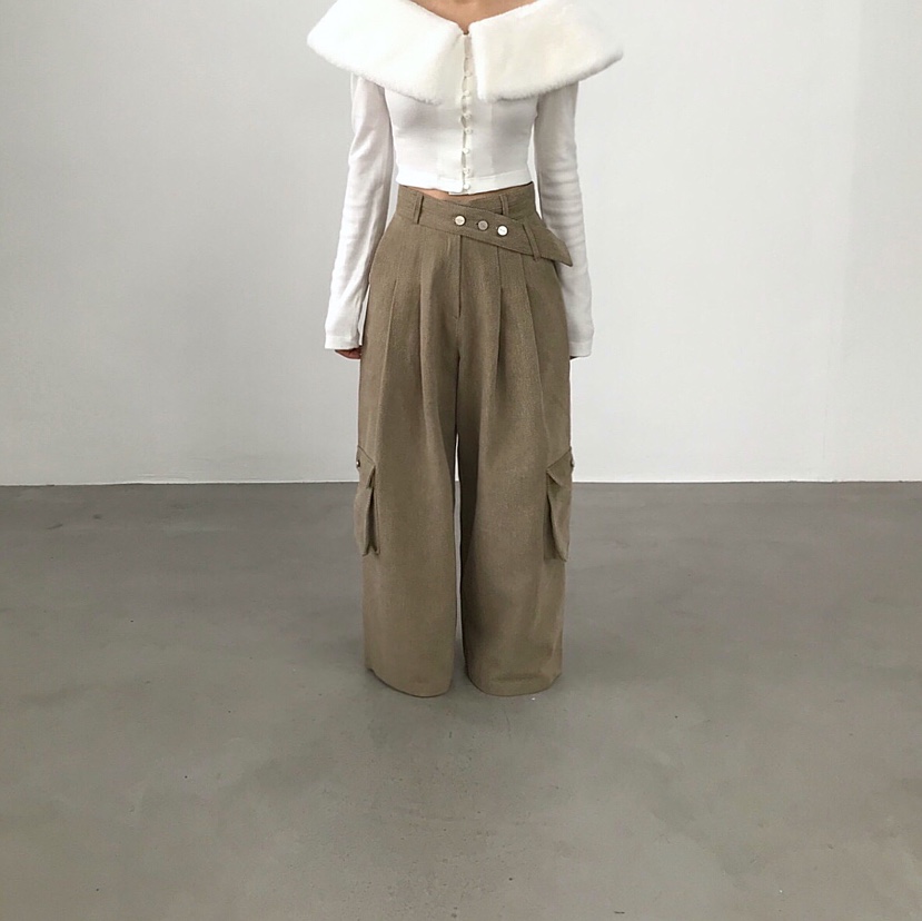 2TWO MOON韓國代購㊣女裝新款時尚人氣推薦熱賣25秋冬休閑褲2TWO MOON休閑褲