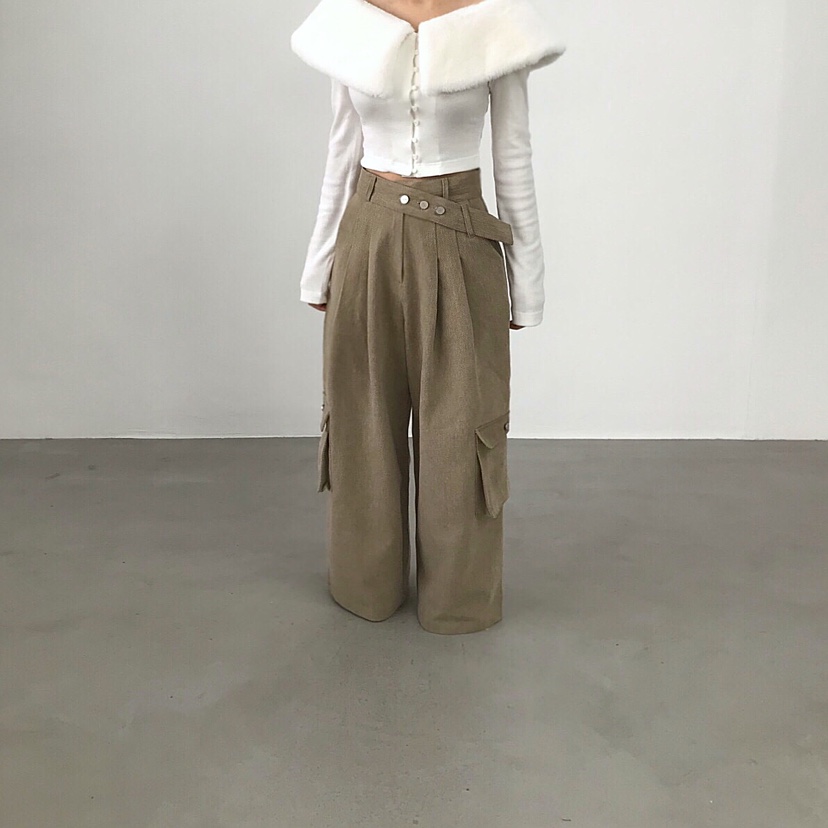 2TWO MOON韓國代購㊣女裝新款時尚人氣推薦熱賣25秋冬休閑褲2TWO MOON休閑褲