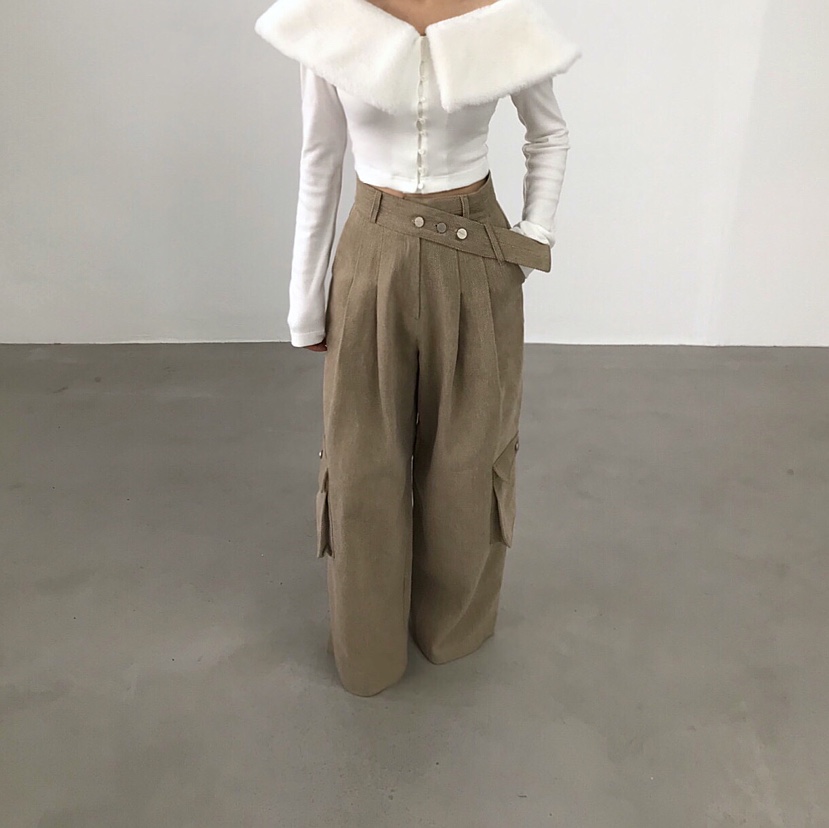 2TWO MOON韓國代購㊣女裝新款時尚人氣推薦熱賣25秋冬休閑褲2TWO MOON休閑褲