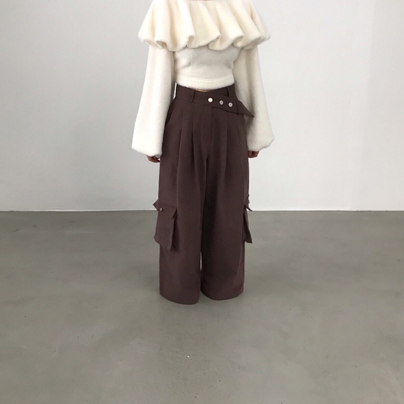 2TWO MOON韓國代購㊣女裝新款時尚人氣推薦熱賣25秋冬休閑褲2TWO MOON休閑褲