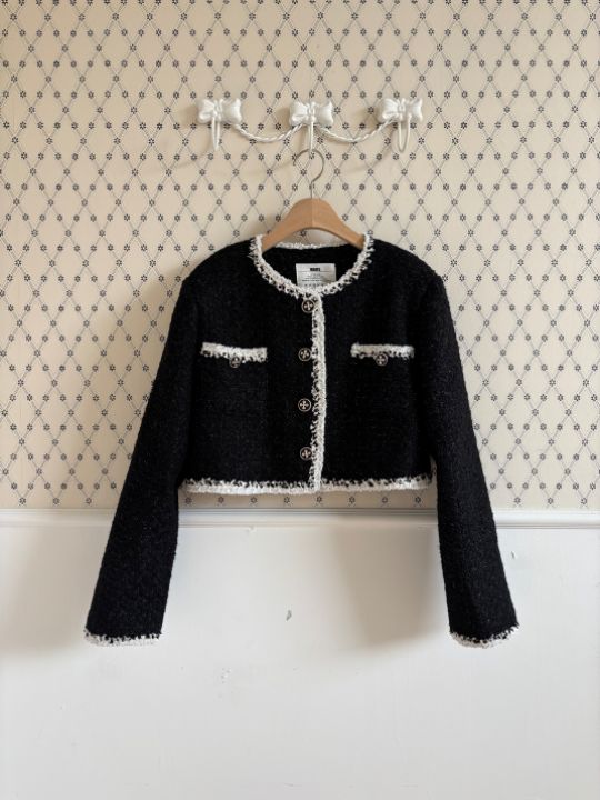 mars東大門㊣直郵女士新品休閑真品職業人氣時尚夾克粗花呢mars夾克