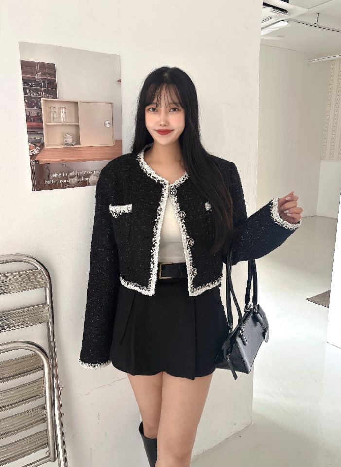 mars東大門㊣直郵女士新品休閑真品職業人氣時尚夾克粗花呢mars夾克