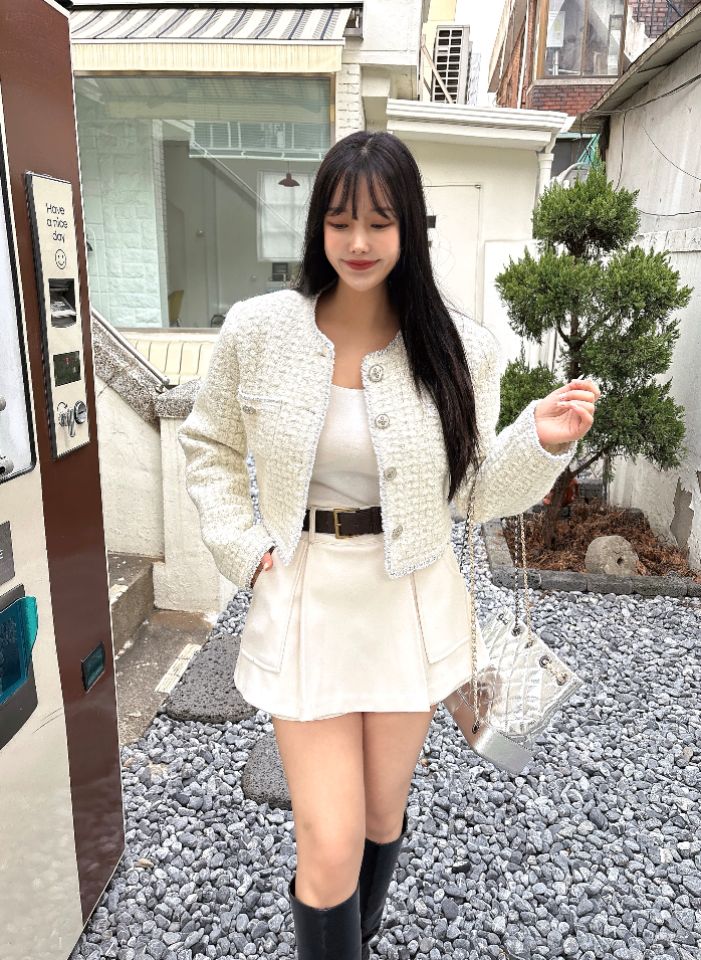 mars東大門㊣直郵女士新品休閑真品職業人氣時尚夾克粗花呢mars夾克