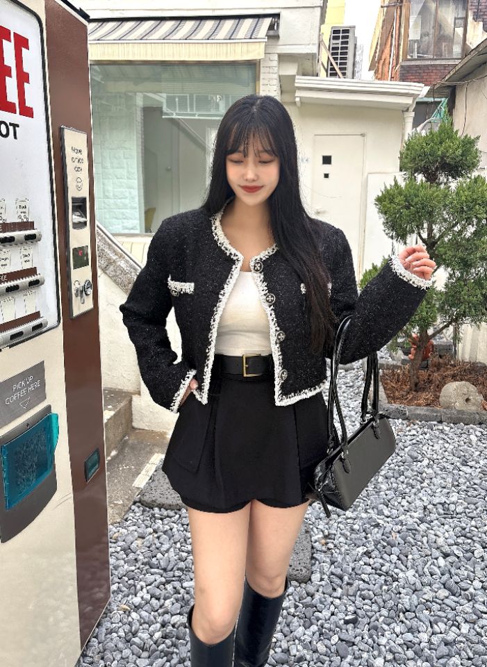 mars東大門㊣直郵女士新品休閑真品職業人氣時尚夾克粗花呢mars夾克